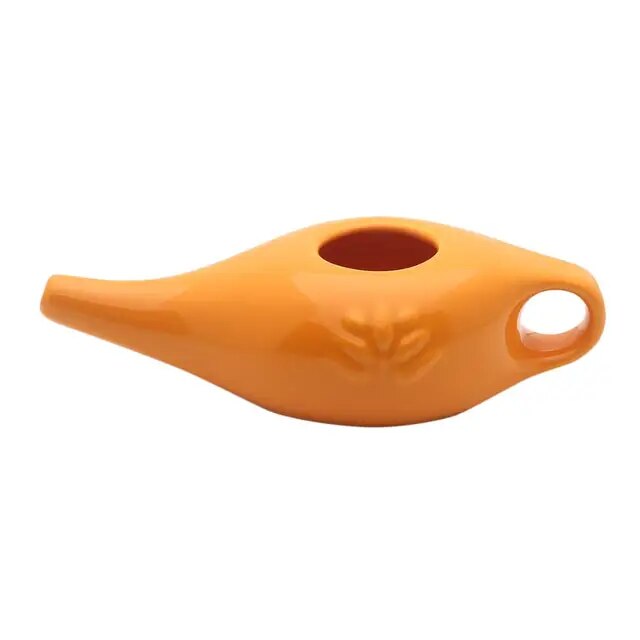 NETI POT Pulizia Nasale 250ml in ceramica Rimedio Ayurvedico - YogaMatore